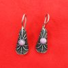 Baby Pink Stone Gopika Oxidised Earring