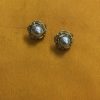 Whit Pearl Golden Stud Earring