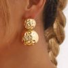 Big Golden Ball Earring