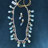 Aradhya Sky Blue Long Pearl Mala