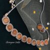 Brown Yana AD Necklace Set