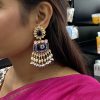Navy Blue Aaradhya Meenakari Earring