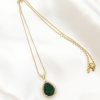 Emerald Green Pendant Chain