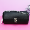Midnight Luxe Black Chain Clutch