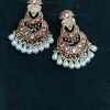 Mayuri Ruby Meenakari Pearl Chandbalis